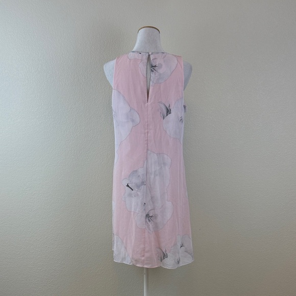 Calvin Klein Floral Pink Sleeveless Dress Size 10 - Picture 4 of 10